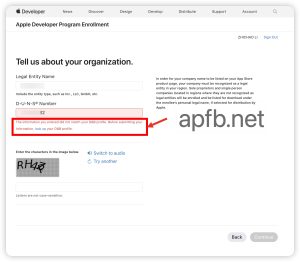 注册苹果Apple Developer 您输入的信息与您的 D&B 个人资料不匹配 - 知识帮