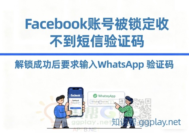Facebook账号被锁定收不到短信验证码，解锁成功后强行要求请输入WhatsApp 验证码 - 知识帮